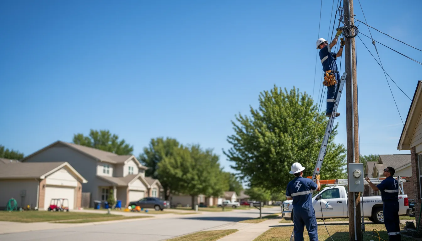 Residential electrician providing installation services in Brookton, ME